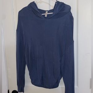 Free People lightweight hoodie w/ back cutouts